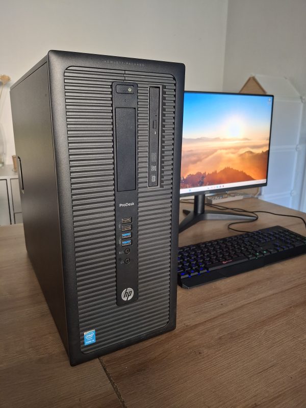 PC HP ProDesk 600 G1 reconditionné performant | intel core i5-4690 | SSD 512 Go + HDD 500 Go | Windows 11 | Office 2024